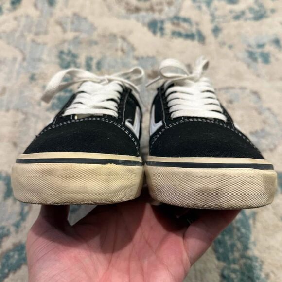 VANS X CDG Comme Des Garçons Heart Painted Black Classic Low Top Sneakers Size 7 - Picture 5 of 10